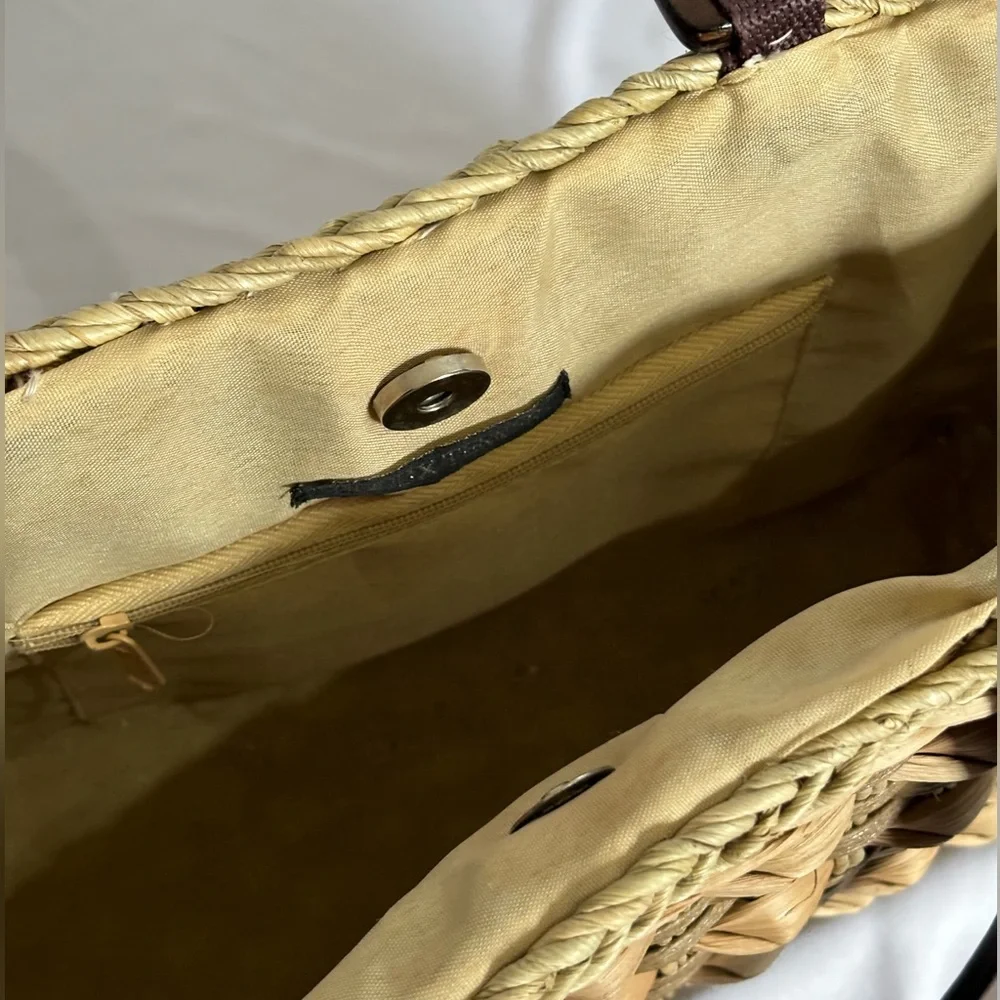 Straw Beach Bag - Picture 2 of 2